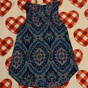 Criss cross neck blouse